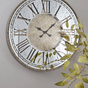 Mirrored Roman Clock