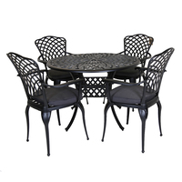 Charles Bentley Cast Aluminium Table and Chairs Set
