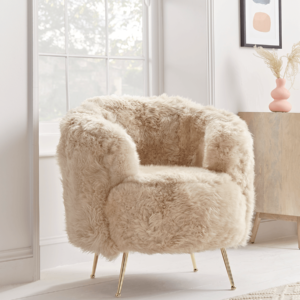 NEW Sumptuous Sheepskin Tub Chair
