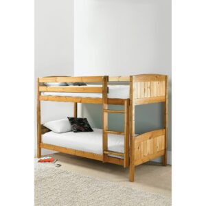 Solid Pine Bunk Bed - with Mattresses